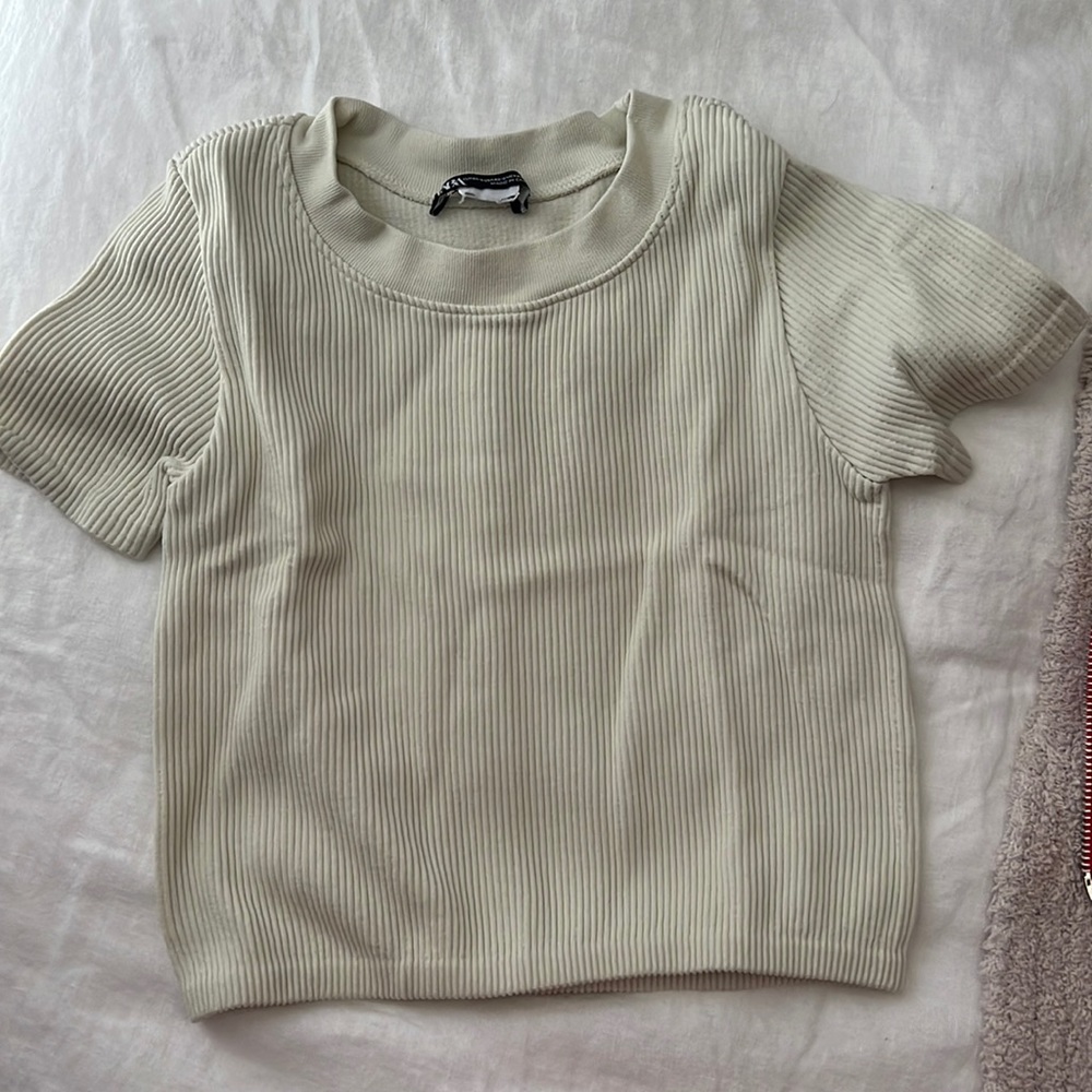 Zara ribbed crop top